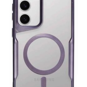 Samsung Galaxy S23 Kılıf Boyi Magsafe Silikon Kapak - Derin Mor-(5796)