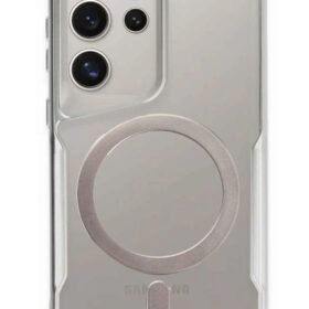 Samsung Galaxy S23 Ultra Kılıf Boyi Magsafe Silikon Kapak - Gümüş-(5796)