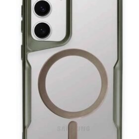 Samsung Galaxy S24 Kılıf Boyi Magsafe Silikon Kapak - Yeşil-(5796)