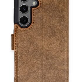 Samsung Galaxy S24 Kılıf Trend S Plus Kapaklı Kılıf - Taba-(5796)