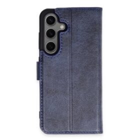 Samsung Galaxy S24 Plus Kılıf Trend S Plus Kapaklı Kılıf - Lacivert-(5796)