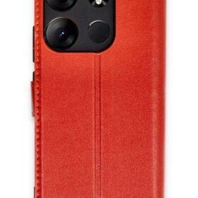 Tecno Spark Go 2023 Kılıf Trend S Plus Kapaklı Kılıf - Kırmızı-(5796)