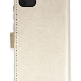 Huawei Y5P Kılıf Trend S Plus Kapaklı Kılıf - Gold-(5796)