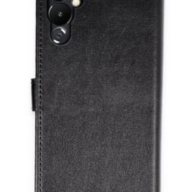 Tecno Pova 4 Kılıf Trend S Plus Kapaklı Kılıf - Siyah-(5796)