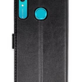 Huawei Y6 Prime Kılıf Trend S Plus Kapaklı Kılıf - Siyah-(5796)