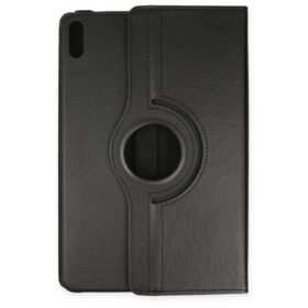Huawei MatePad SE 11 Kılıf 360 Tablet Deri Kılıf - Siyah-(5796)