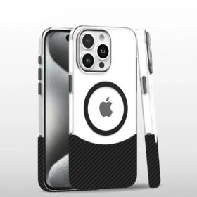 iPhone 16 Pro Carbon Puzzle Magsafe Kapak - Siyah-2-(5796)