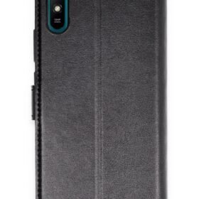 Xiaomi Redmi 9A Kılıf Trend S Plus Kapaklı Kılıf - Siyah-(5796)