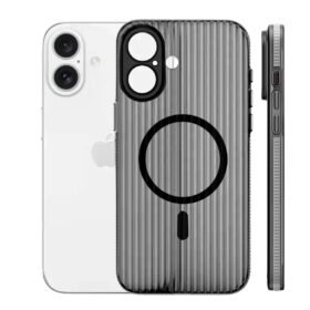 iPhone 16 Line Magsafe Kapak - Gri-(5796)