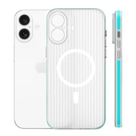 iPhone 16 Line Magsafe Kapak - Mavi-(5796)