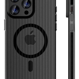 iPhone 16 Pro Line Magsafe Kapak - Siyah-(5796)