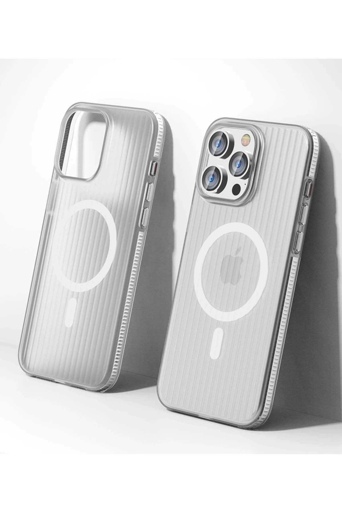 iPhone 14 Pro Max Line Magsafe Kapak - Beyaz-(5796) - Görsel 2