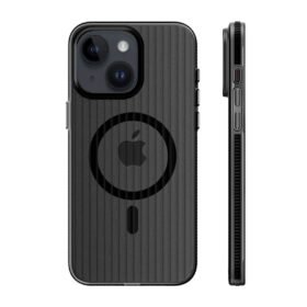 iPhone 15 Line Magsafe Kapak - Siyah-(5796)