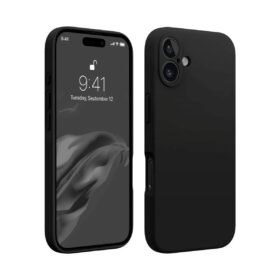 iPhone 16 Plus Kılıf First Silikon - Siyah-(5796)