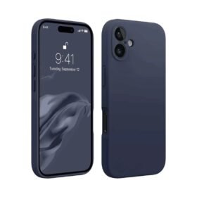 iPhone 16 Plus Kılıf First Silikon - Lacivert-(5796)