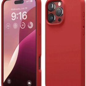 iPhone 16 Pro Max Kılıf First Silikon - Kırmızı-(5796)