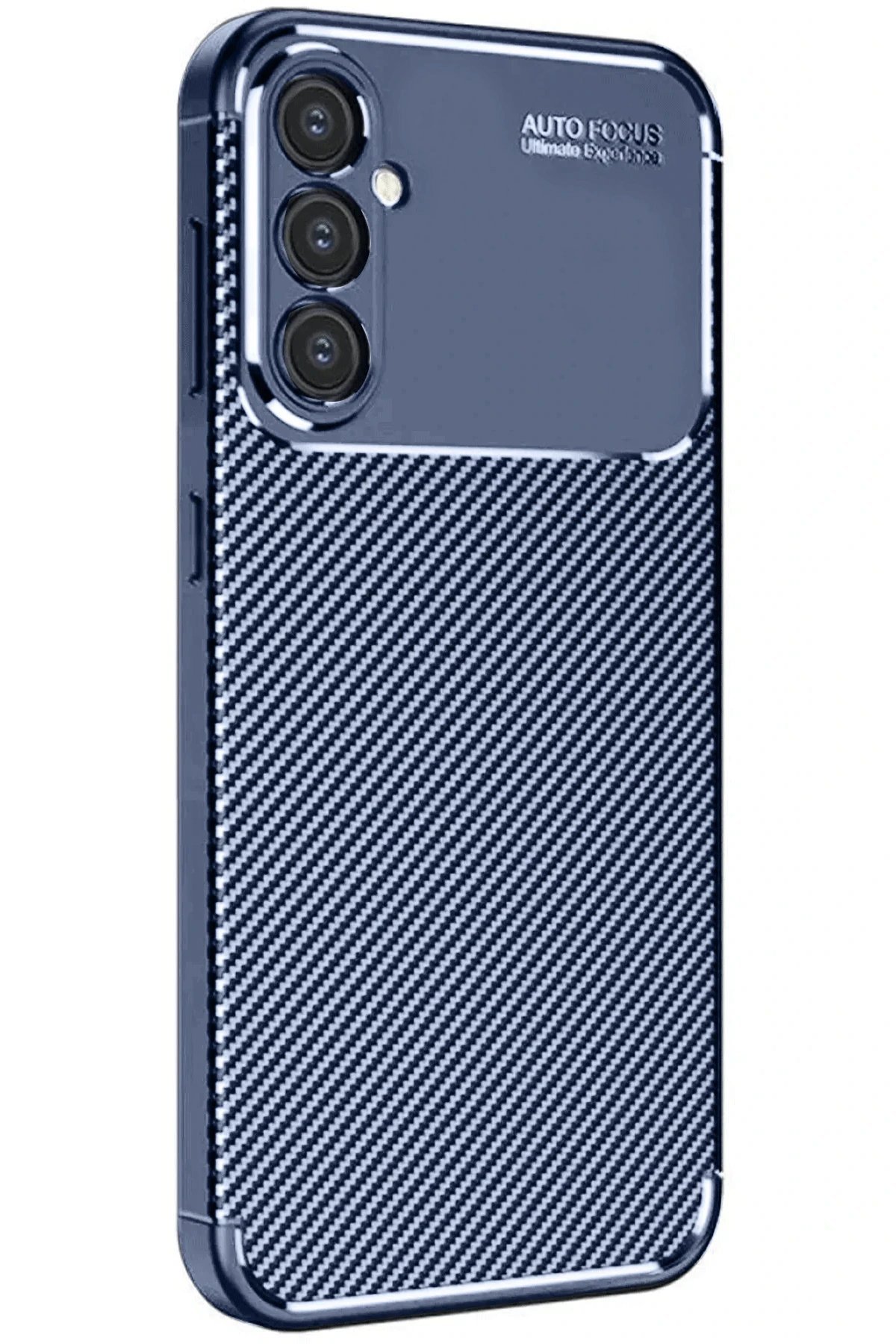 Samsung Galaxy S24 FE Kılıf Auto Focus Karbon Kapak - Lacivert-(5796)