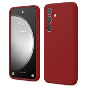 Samsung Galaxy S24 FE Kılıf First Silikon - Kırmızı-(5796)