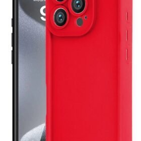 iPhone 16 Pro Kılıf Viera Silikon - Kırmızı-(5796)