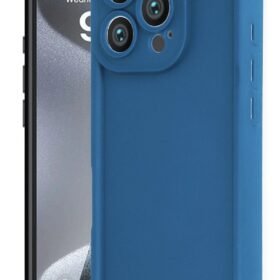 iPhone 16 Pro Kılıf Viera Silikon - Mavi-(5796)