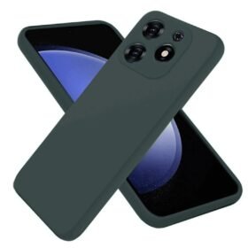 Tecno Spark Go 2024 Kılıf First Silikon - Koyu Yeşil-(5796)