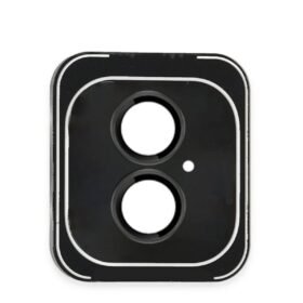 iPhone 16 PVD Metal Kamera Lens - Siyah-(5796)