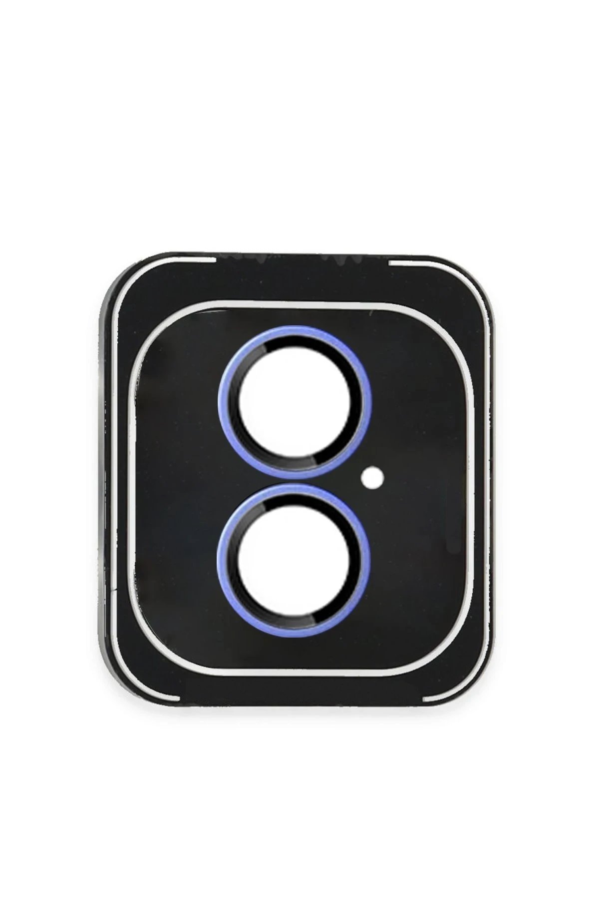 iPhone 16 PVD Metal Kamera Lens - Mavi-(5796)