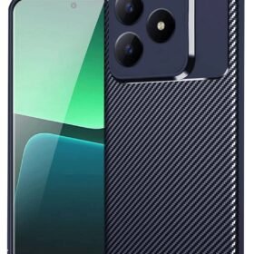 Realme C61 Kılıf Auto Focus Karbon Kapak - Lacivert-(5796)