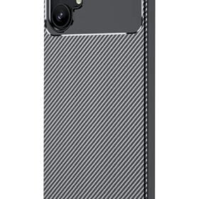 Samsung Galaxy A06 Kılıf Auto Focus Karbon Kapak - Siyah-(5796)