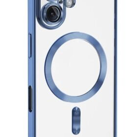 iPhone 16 Kılıf Kross Magneticsafe Kapak - Mavi-(5796)