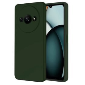 Realme C61 Kılıf First Silikon - Koyu Yeşil-(5796)