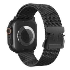 Apple Watch 42mm Milano Metal Kordon - Siyah-(5796)