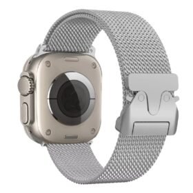 Apple Watch 42mm Milano Metal Kordon - Yıldız Işığı-(5796)