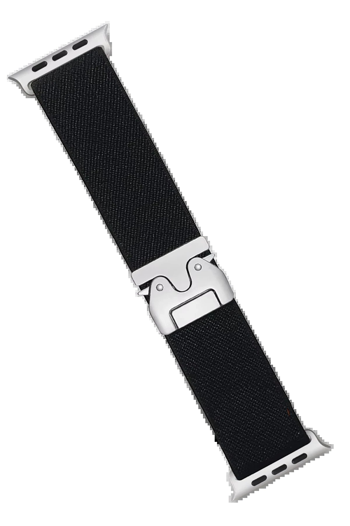 Apple Watch 42mm Forest Kumaş Kordon - Siyah-(5796)