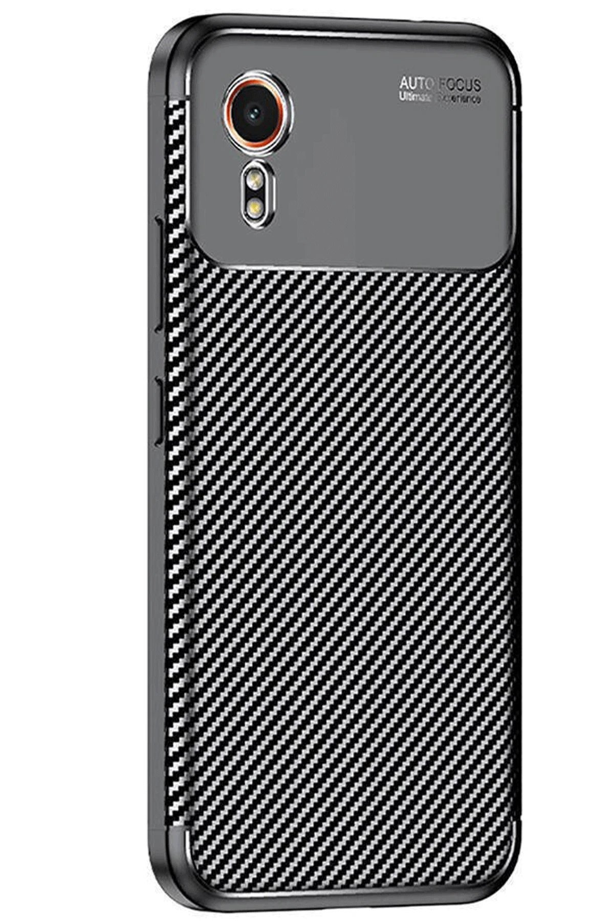 Samsung Galaxy XCover 7 Kılıf Auto Focus Karbon Kapak - Siyah-(5796) - Görsel 2