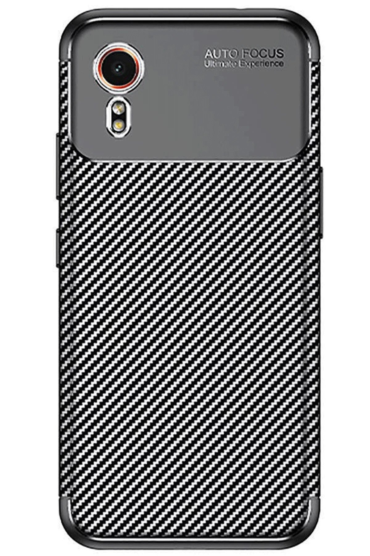 Samsung Galaxy XCover 7 Kılıf Auto Focus Karbon Kapak - Siyah-(5796) - Görsel 3