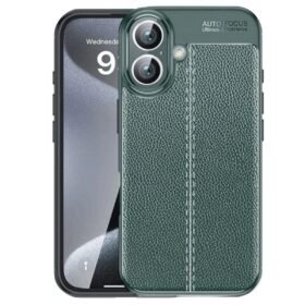 iPhone 16 Kılıf Auto Focus Kapak - Koyu Yeşil-(5796)