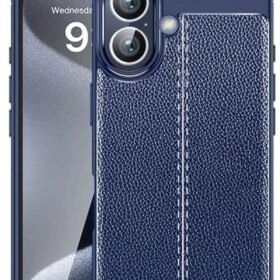 iPhone 16 Plus Kılıf Auto Focus Kapak - Lacivert-(5796)