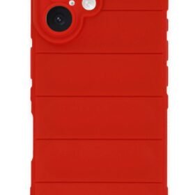 iPhone 16 Kılıf Optimum Silikon - Kırmızı-(5796)