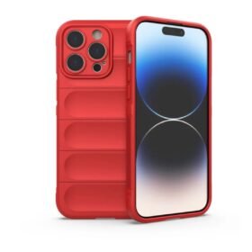 iPhone 16 Pro Kılıf Optimum Silikon - Kırmızı-(5796)