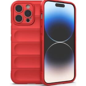 iPhone 16 Pro Max Kılıf Optimum Silikon - Kırmızı-(5796)