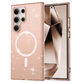 Samsung Galaxy S24 Ultra Kılıf Glow Magsafe Kapak - Turuncu-(5796)