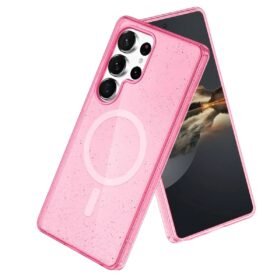 Samsung Galaxy S24 Ultra Kılıf Glow Magsafe Kapak - Pembe-(5796)