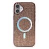 iPhone 16 Plus Kılıf Diamond Magsafe Kapak - Pembe-(5796)