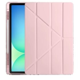 iPad Pro 11 (2024) Kılıf Kalemlikli Hugo Tablet Kılıfı - Rose Gold-(5796)