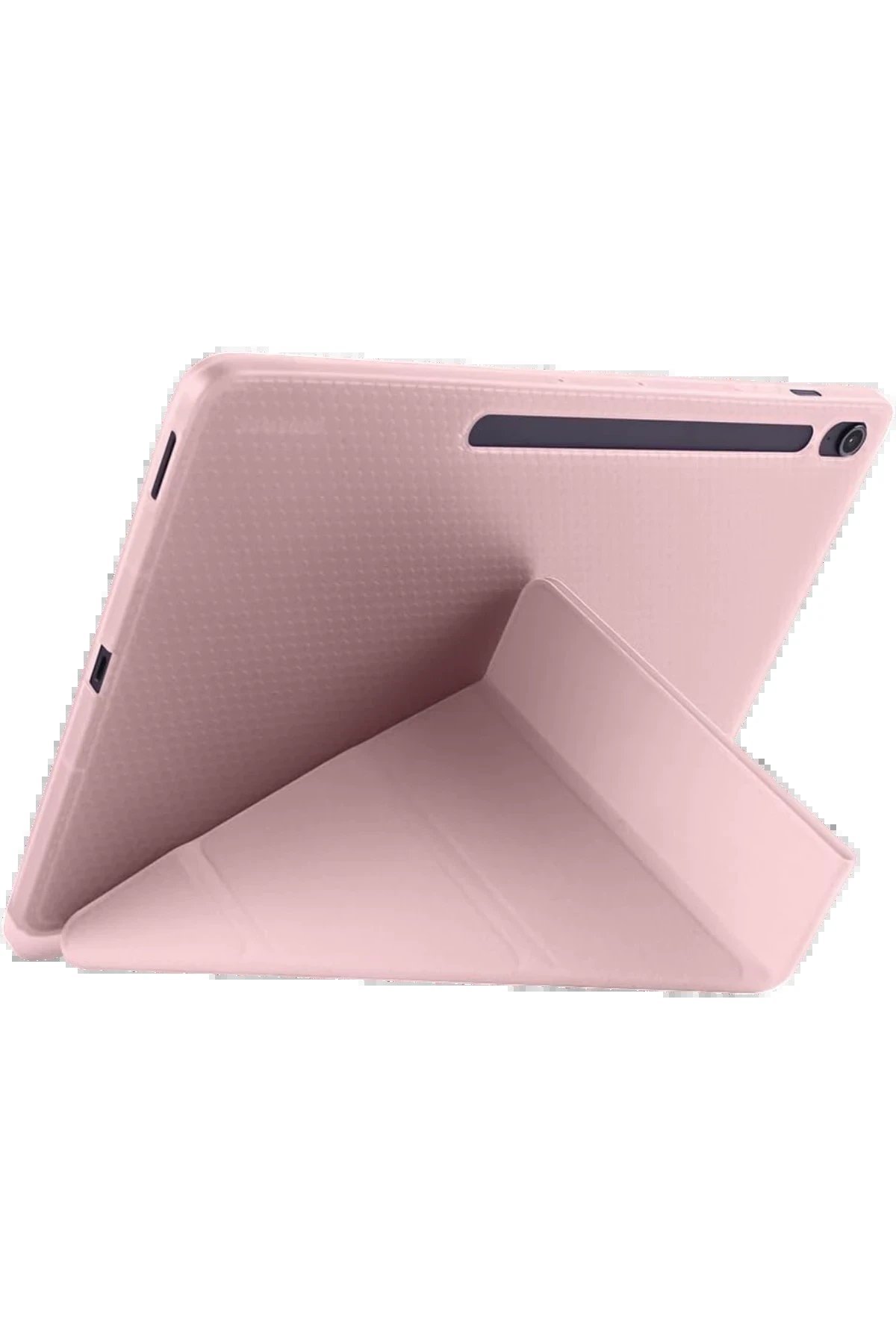 iPad Pro 11 (2024) Kılıf Kalemlikli Hugo Tablet Kılıfı - Rose Gold-(5796) - Görsel 2