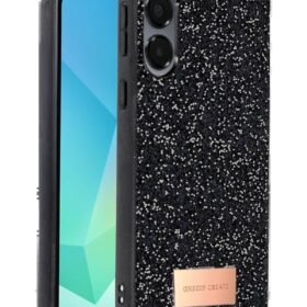 Samsung Galaxy A16 5G Bright Simli Kapak - Siyah-(5796)