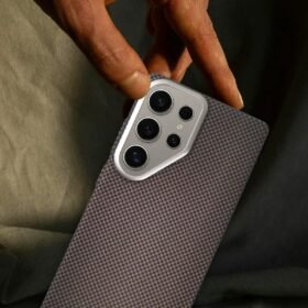 Samsung Galaxy S24 Ultra Besa Magsafe Kapak - Krem-(5796)