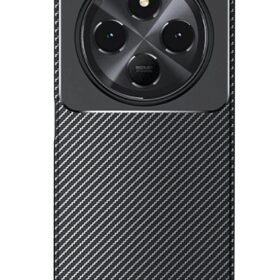 Xiaomi Redmi 14C Kılıf Auto Focus Karbon Kapak - Siyah-(5796)