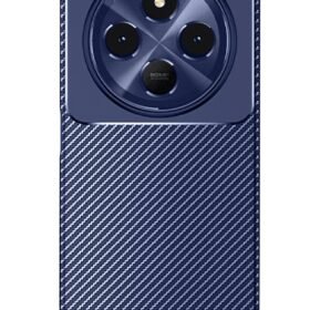 Xiaomi Redmi 14C Kılıf Auto Focus Karbon Kapak - Lacivert-(5796)